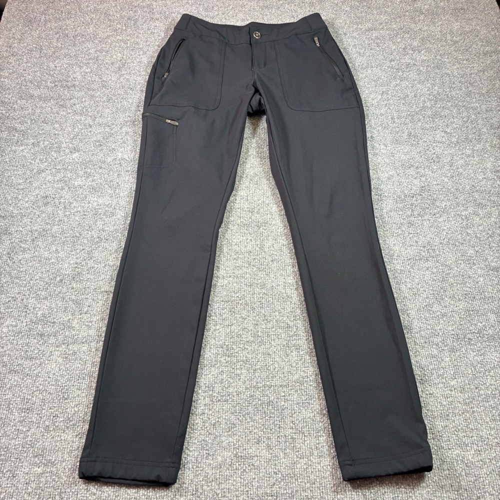 Columbia Women's Hiking Pants Size 4 Black Straight Leg Cargo Outdoor Travel